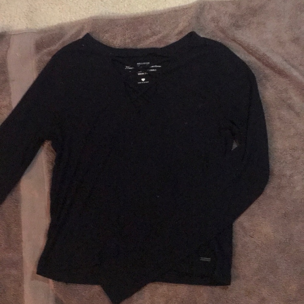 Black long sleeve cross cross